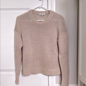 Madewell Women's Cream Linen Sweater